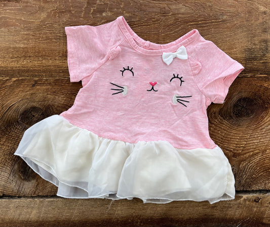 Monkey Bars 12M Peplum Kitty Tee