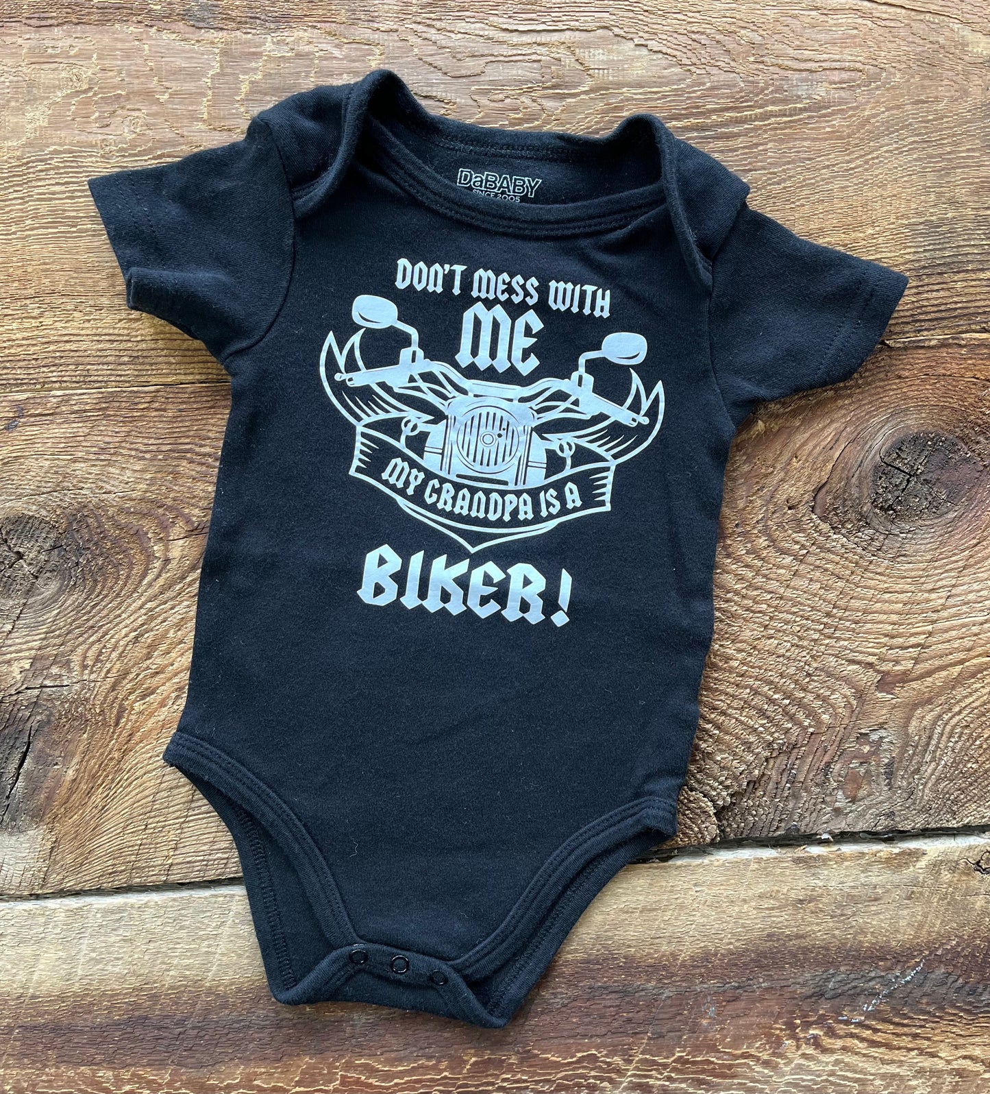 DaBaby 0-6M Grandpa Onesie