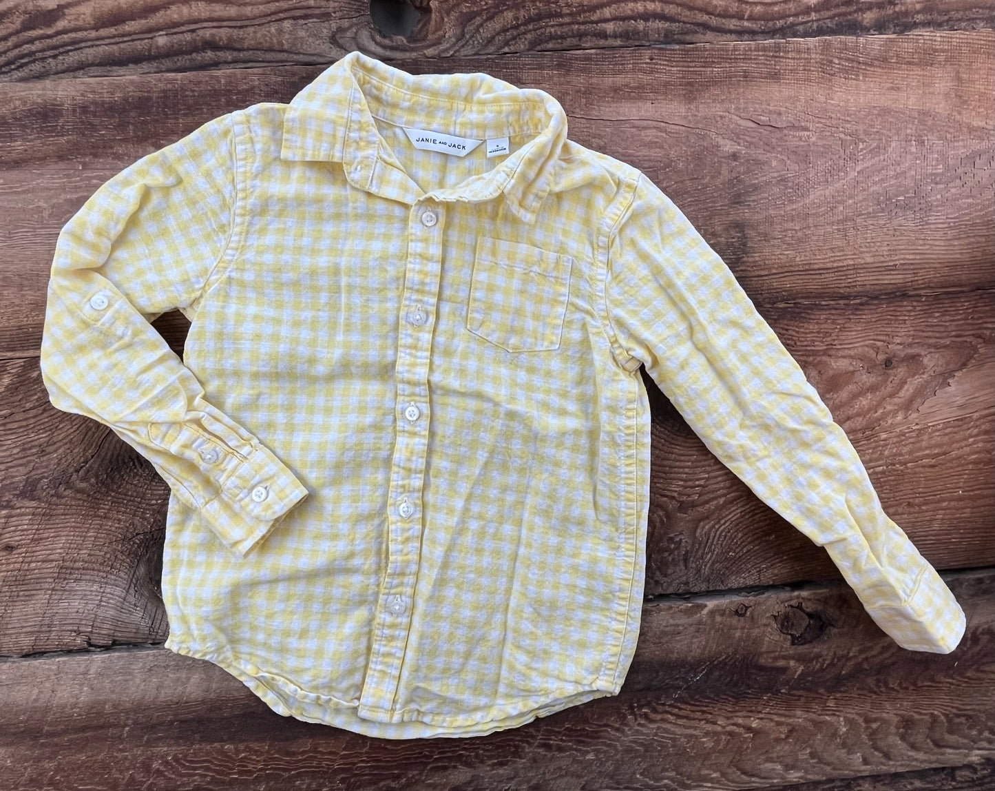 Janie & Jack 5T Checkered Shirt