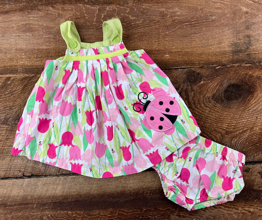 Okie Dokie NB Ladybug Dress