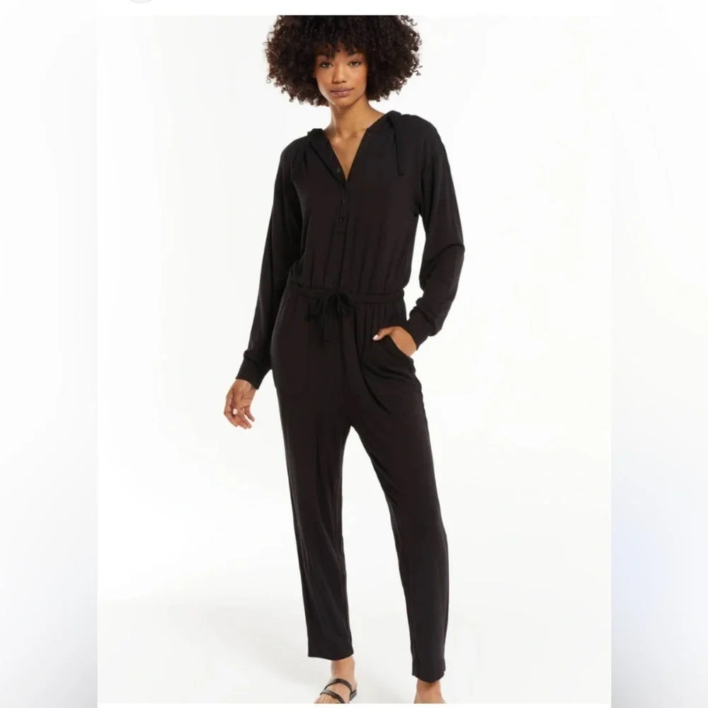 Z Supply Women's XS Hooded Jumpsuit