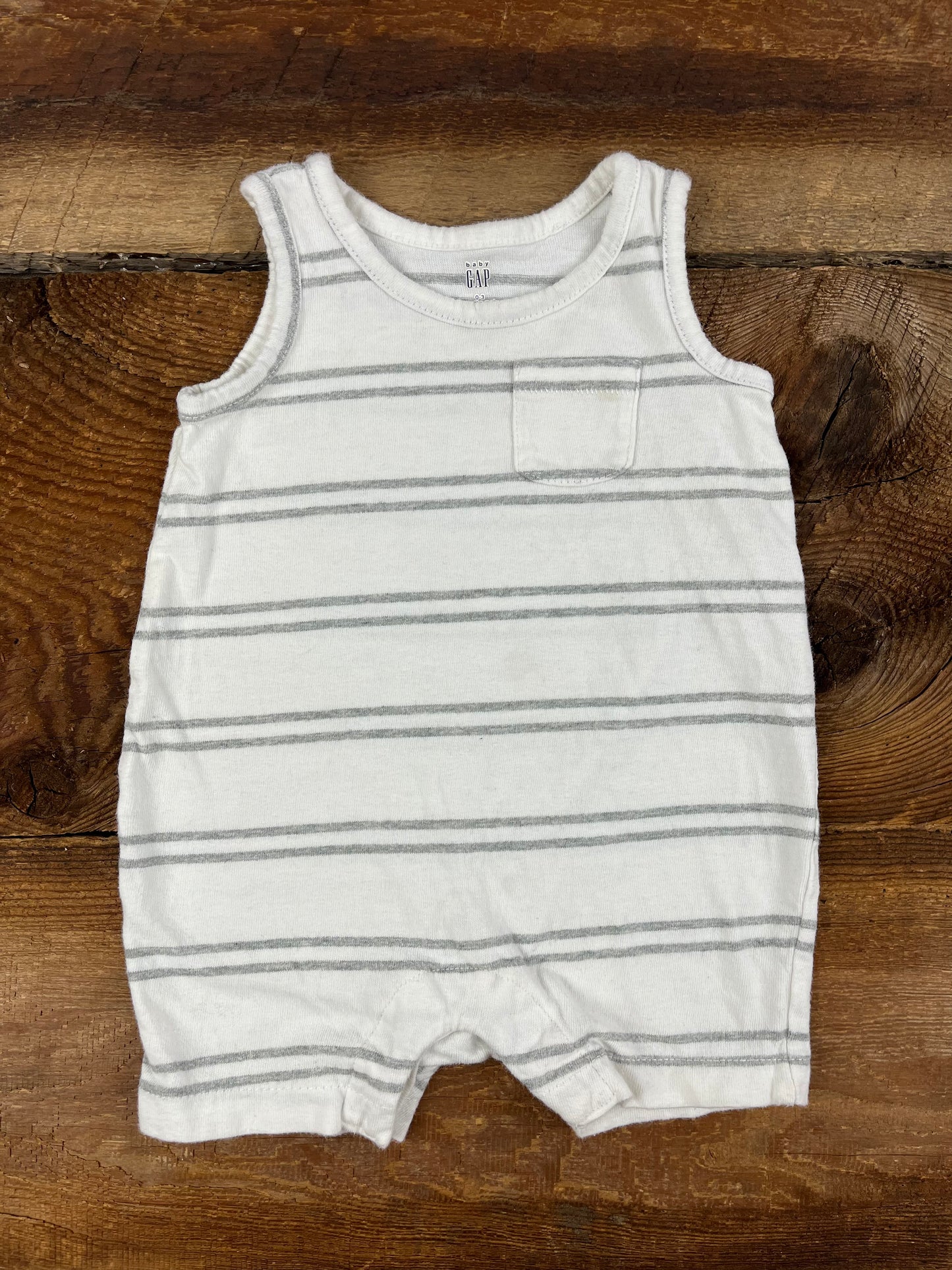 Gap 0-3M Striped Romper