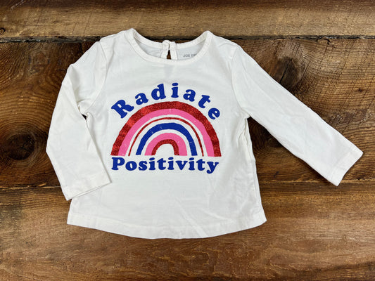 Joe Fresh 6-12M Radiate Positivity Shirt