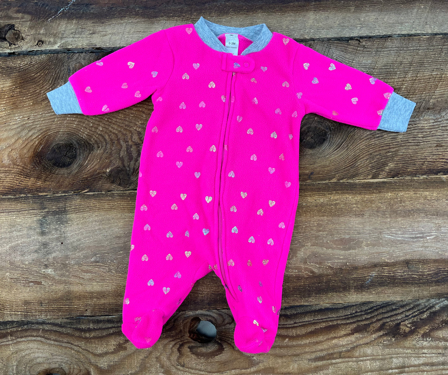 George 0-3M Fleece Heart Sleeper