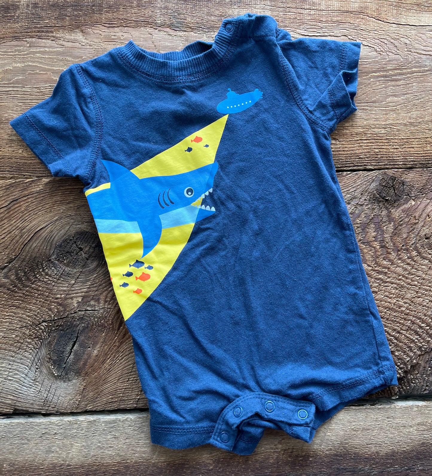 George 3-6M Shark Romper