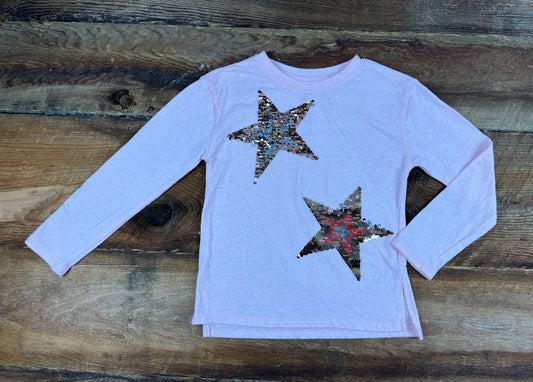 George 6Y Star Sequin Flip Shirt