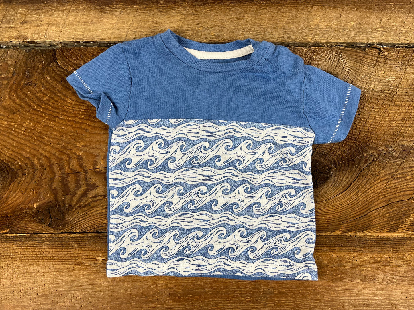 George 0-3M Waves Tee