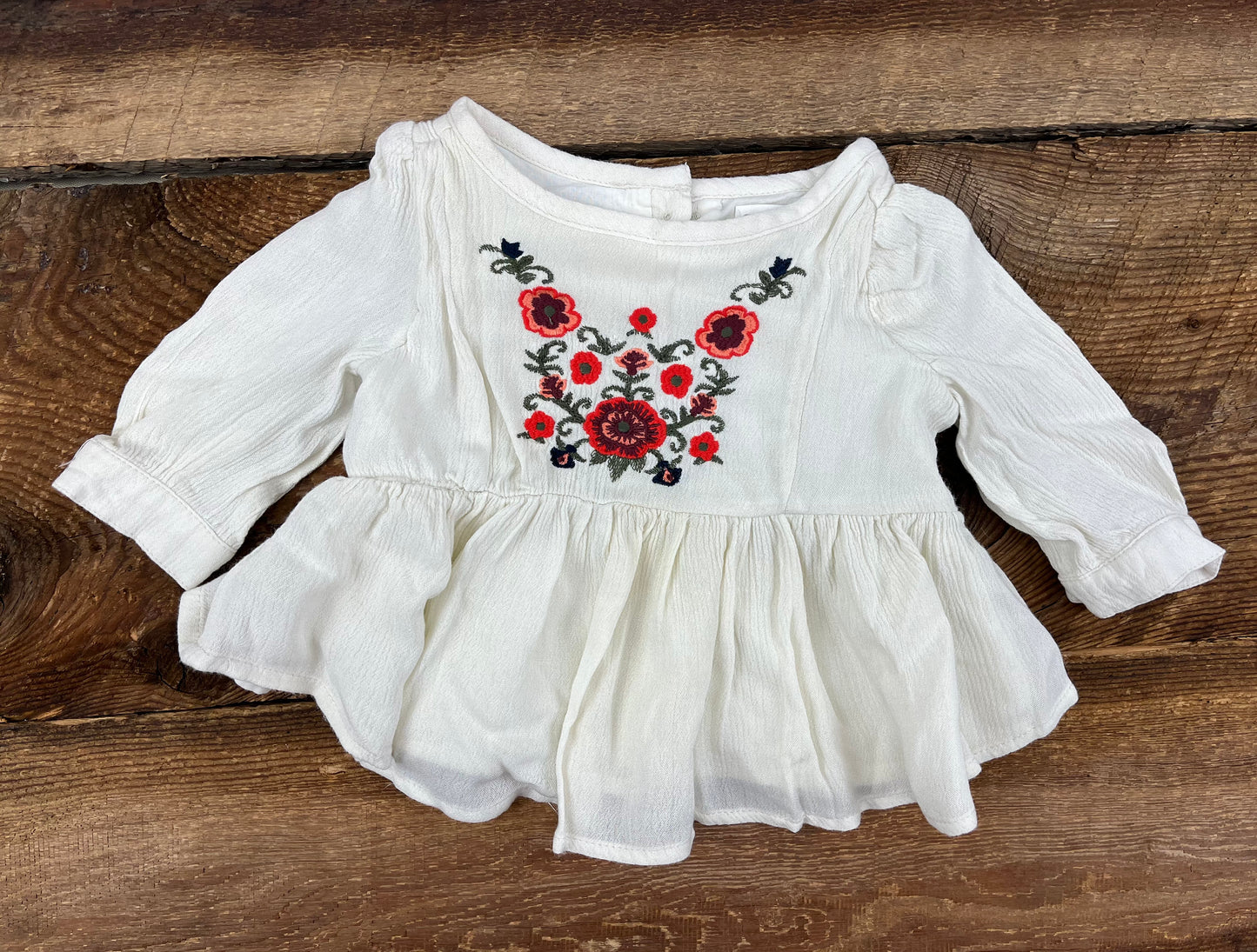 Gymboree 3-6M Floral Shirt