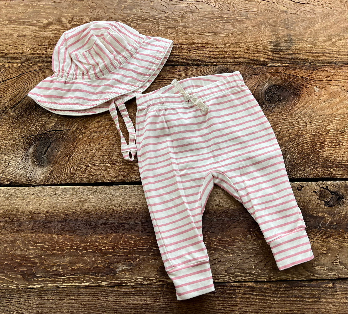 Pehr 0-3M Striped Outfit