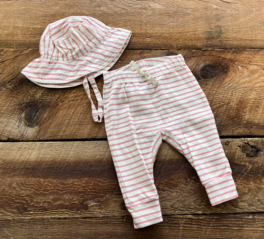 Pehr 0-3M Striped Outfit