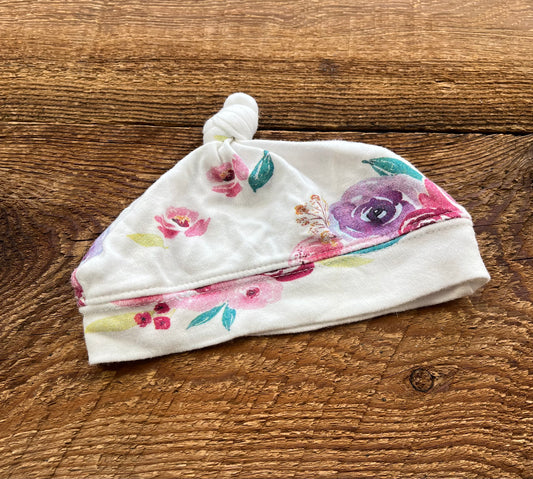 Lulujo NB Floral Hat