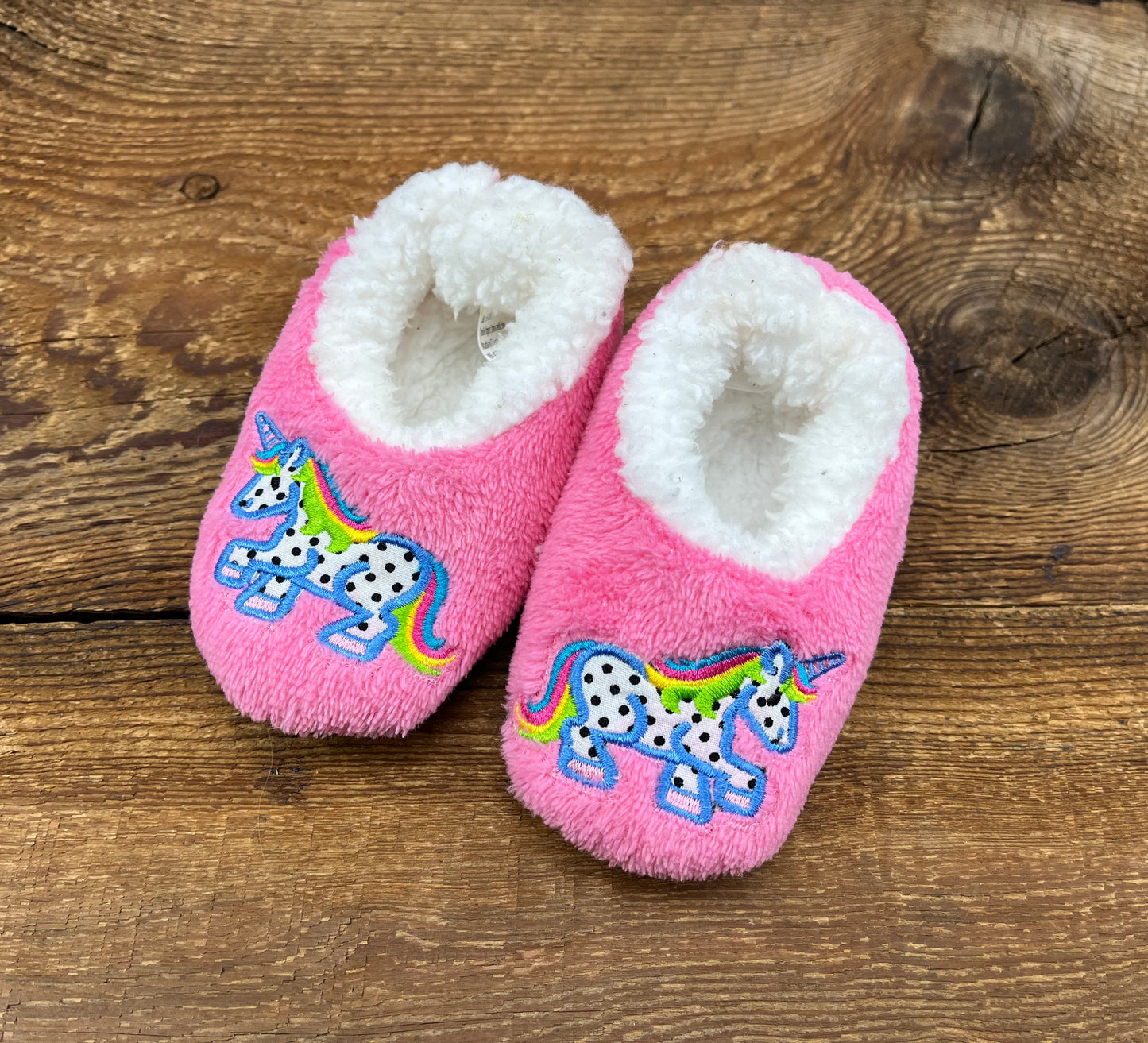 Snoozies 6-12M Unicorn Slippers