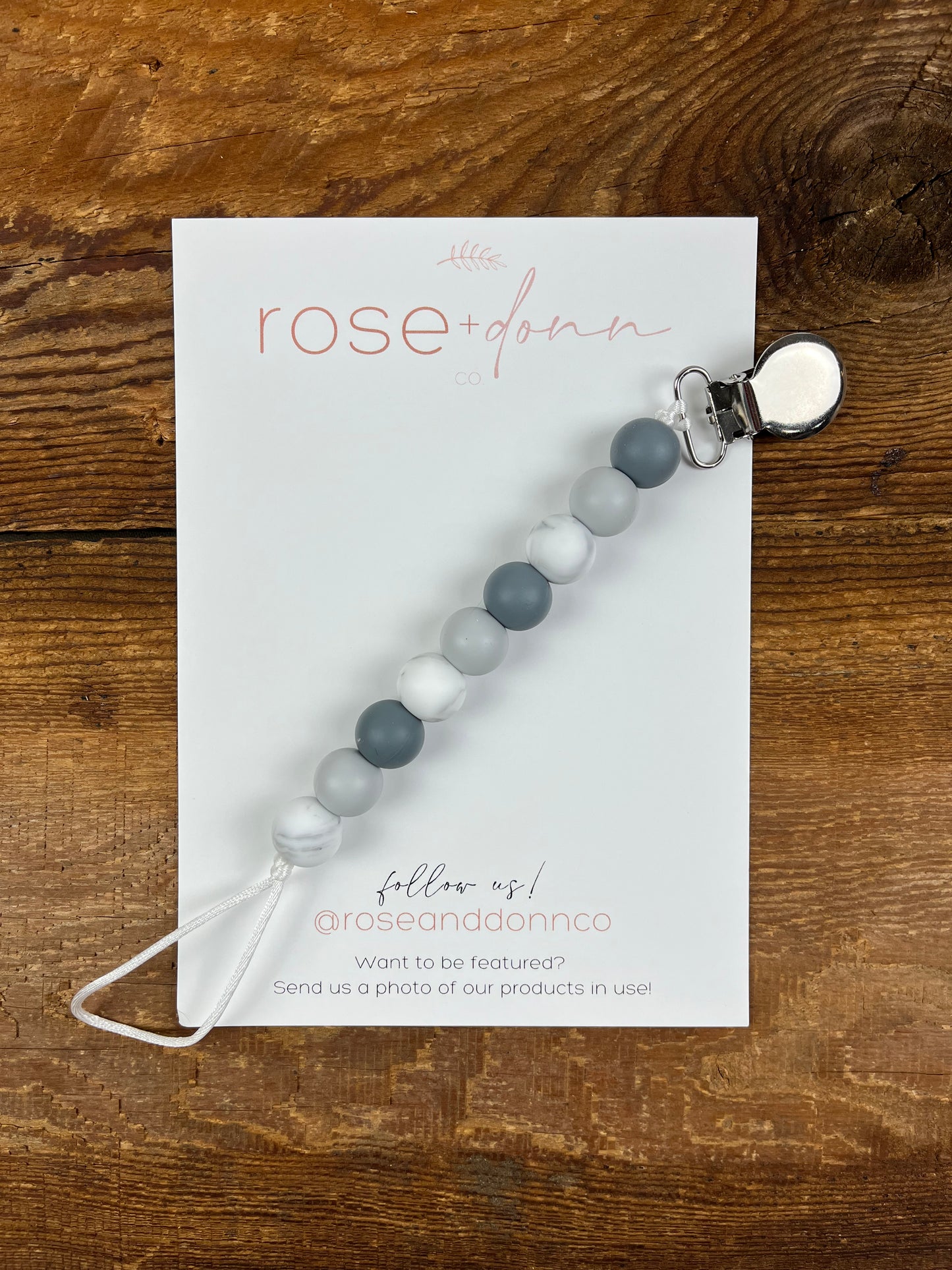 rose + donn co Grey Clip