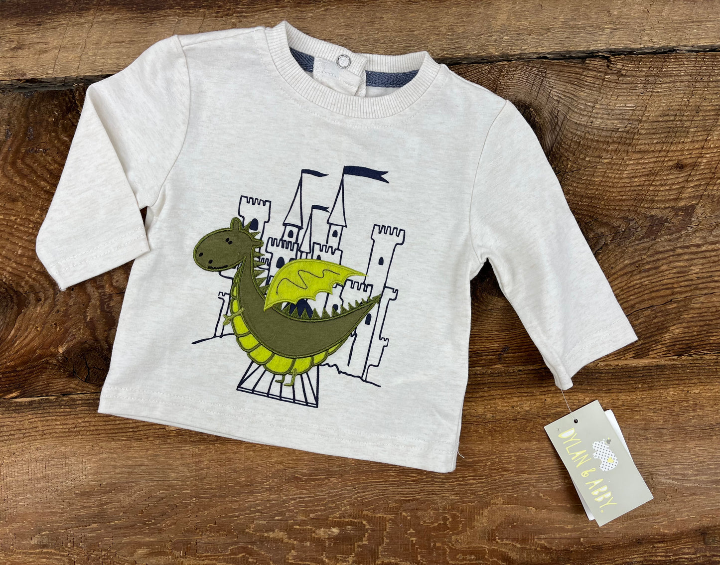 Dylan & Abby 0-3M Dragon Shirt