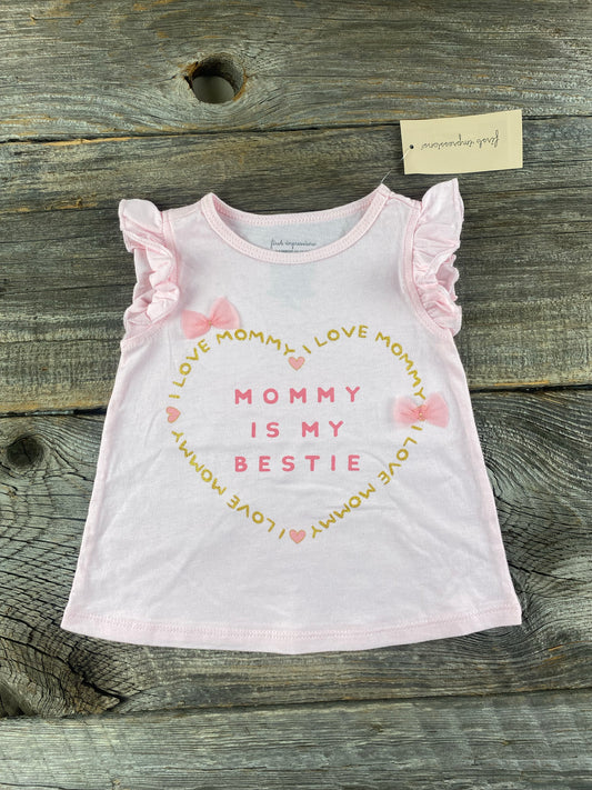 First Impressions 3-6M Mommy is my Bestie Tee