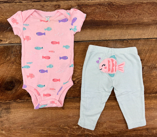 Carters 6M Fish Outfit