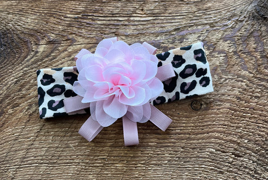 Leopard Flower Headband