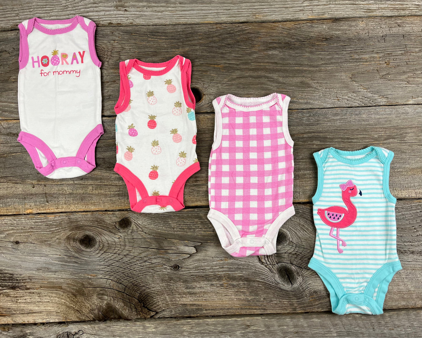 Koala Baby 0-3M Tank Onesie Set of 4