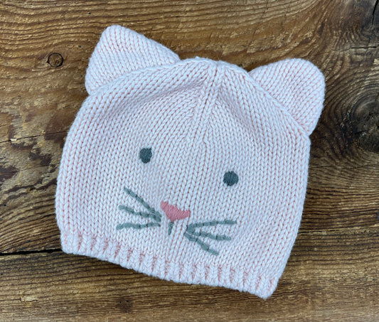 Gap 0-3M Knitted Kitten Hat