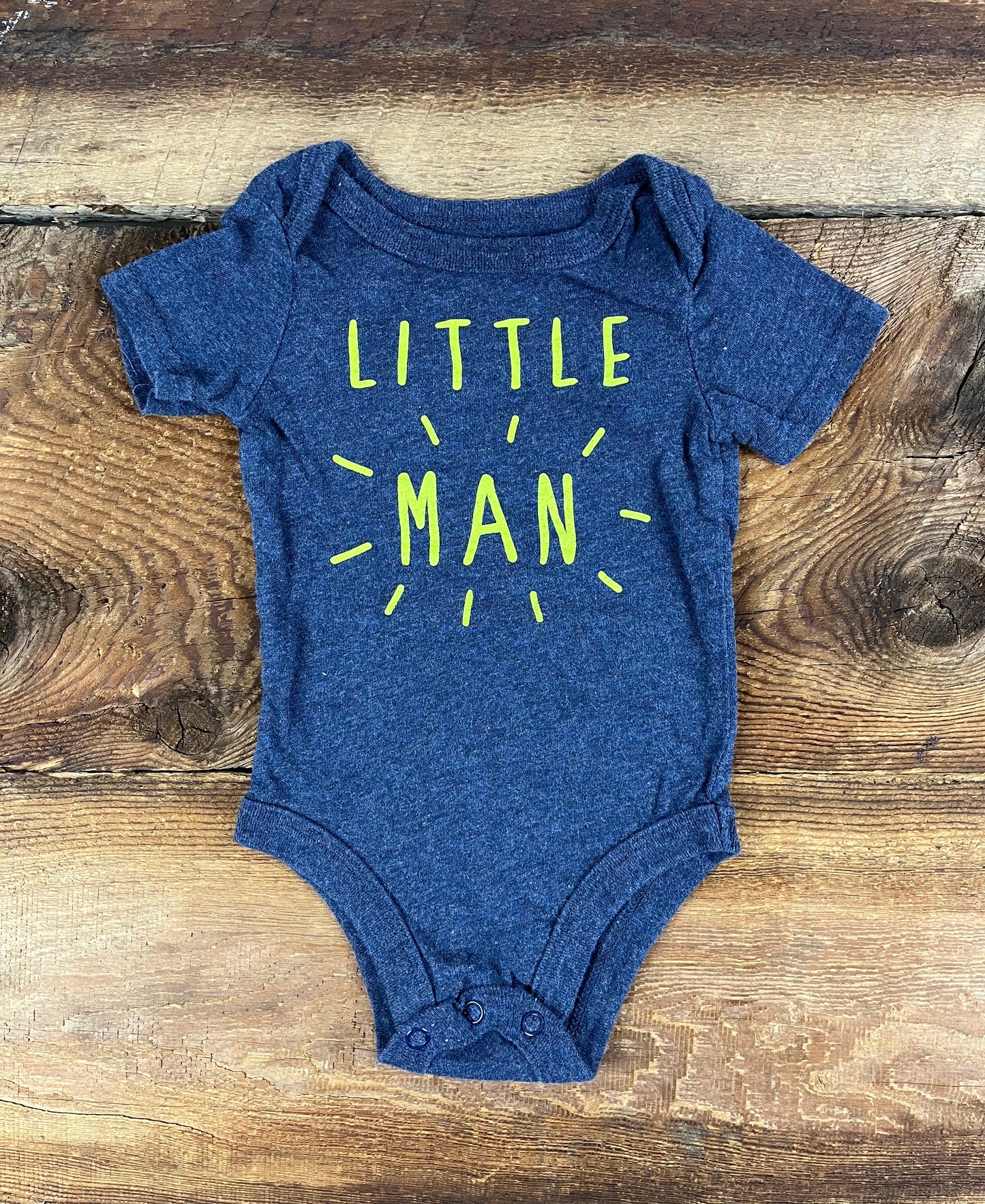 George 0-3M Little Man Onesie