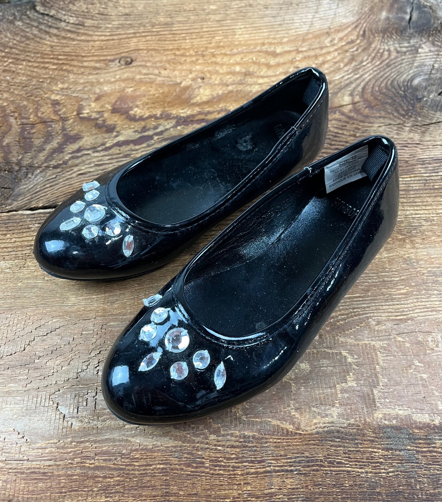 Rhinestone size 10T Ballet Flats