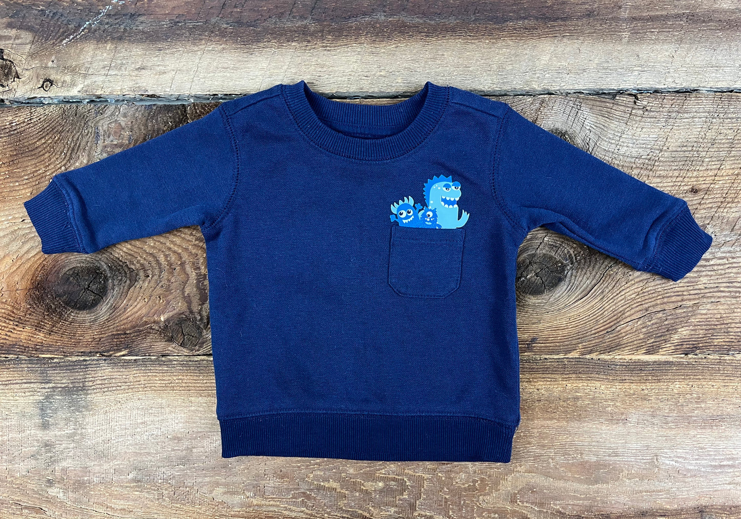 George 0-3M Monster Sweater