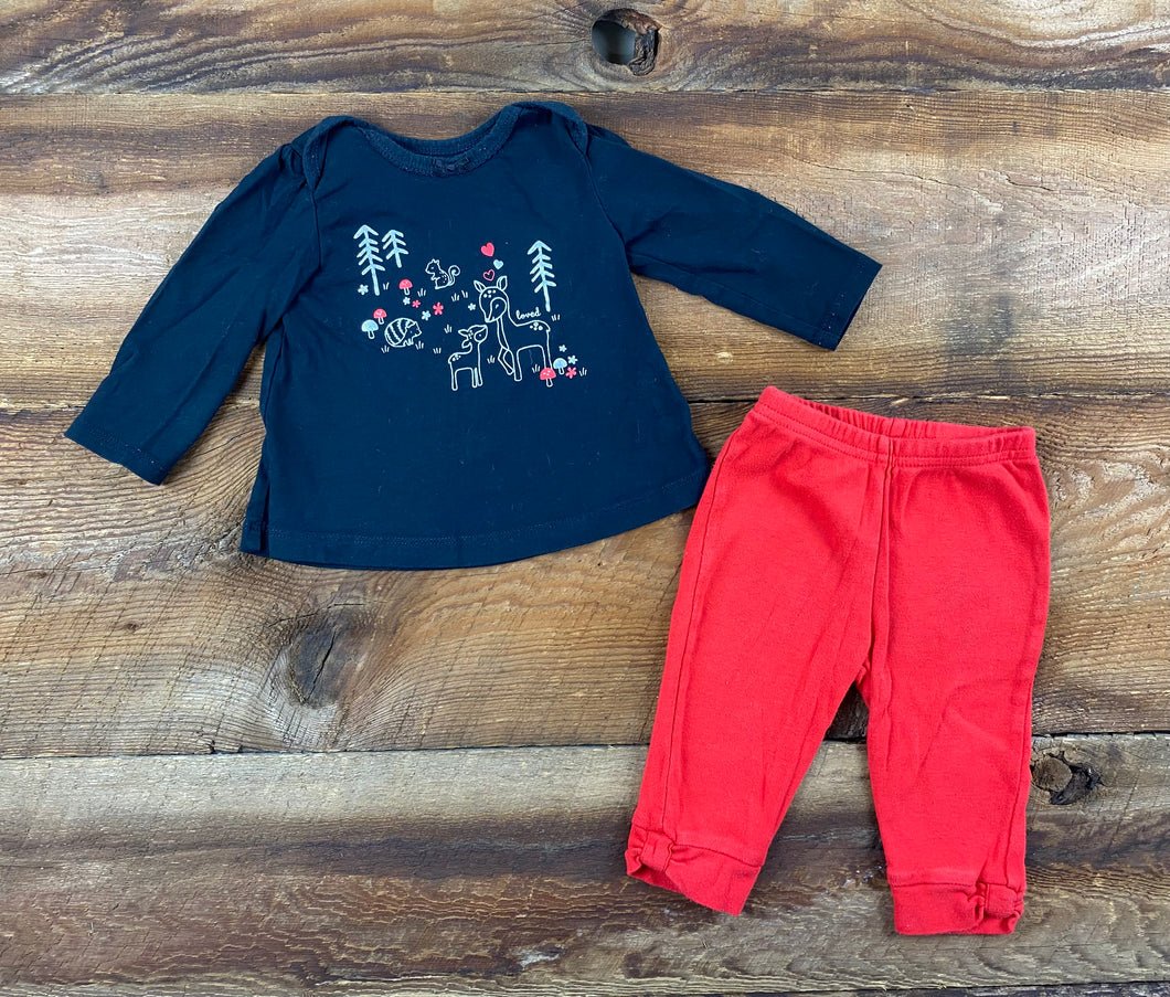 Child of Mine 3-6M Holiday Outfit